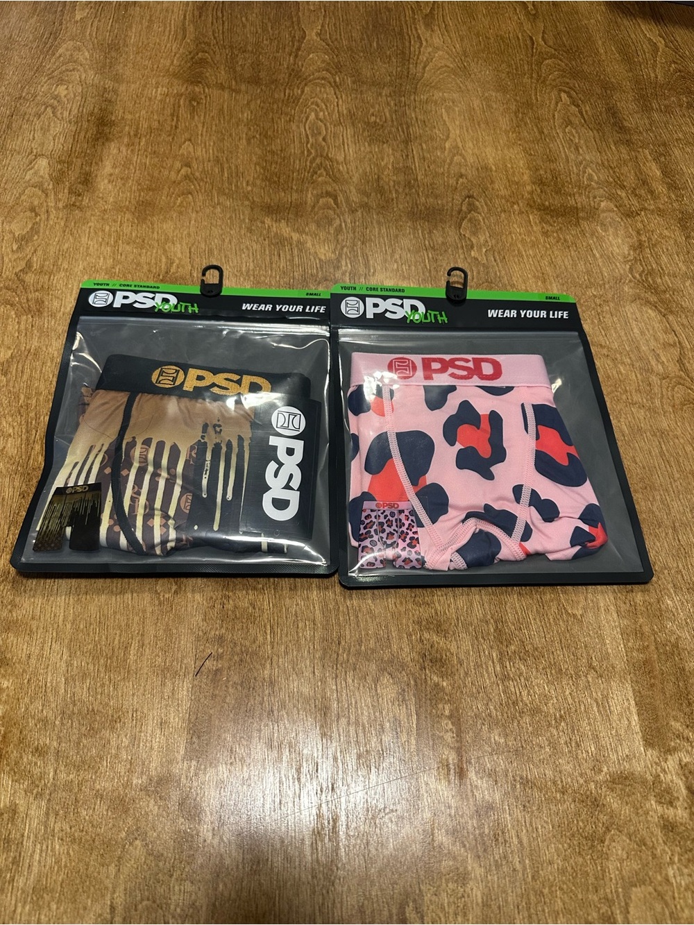 NWT BUNDLE PSD Kids Underwear Pack - Pink & Black/Gold Prints